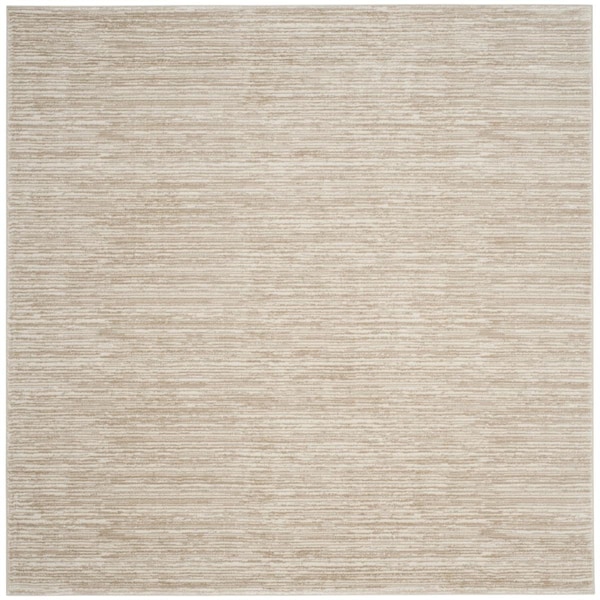 Flowers First 10 x 10 ft. Vision Contemporary Square Area Rug, Creme FL2115214 - main